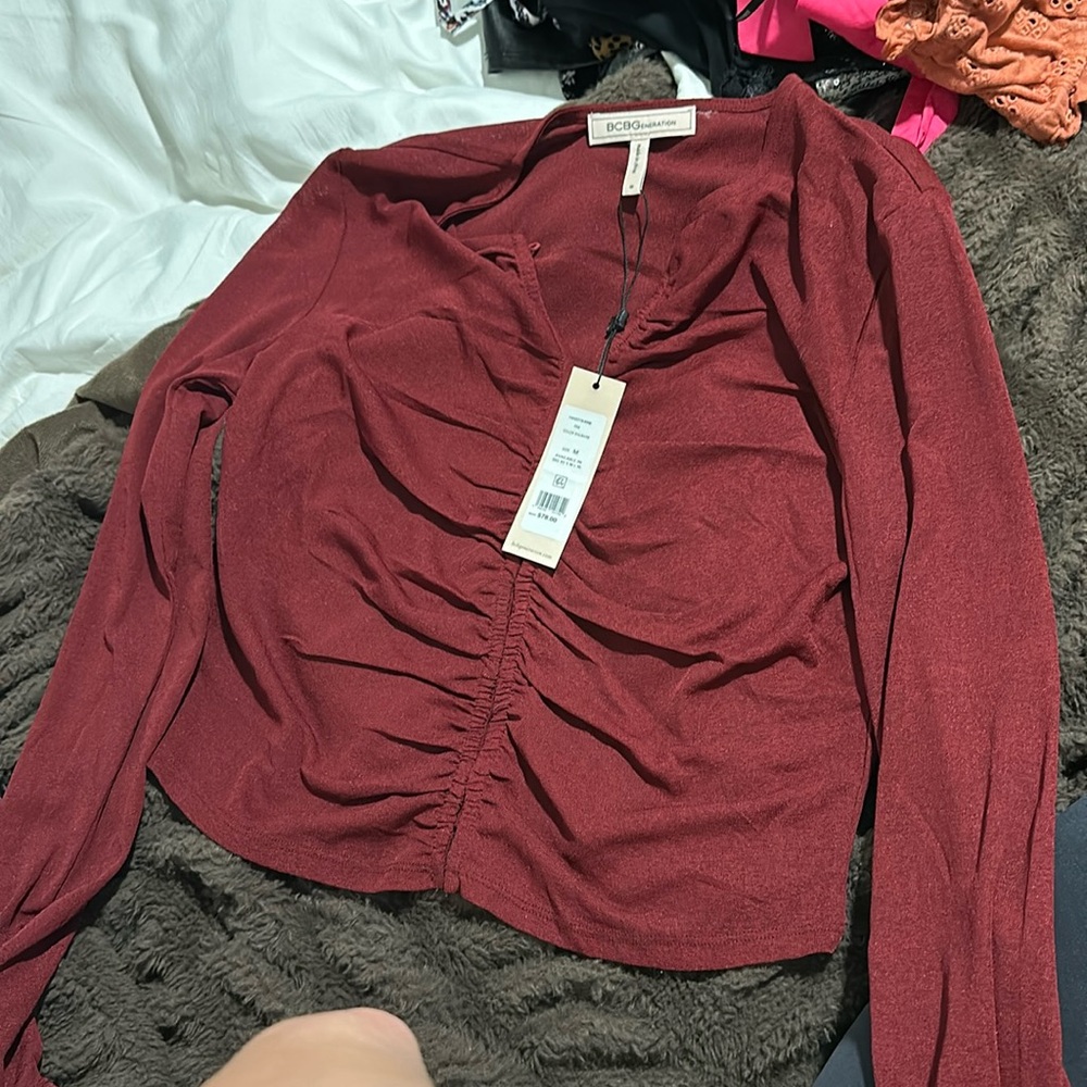 New with tags red blouse